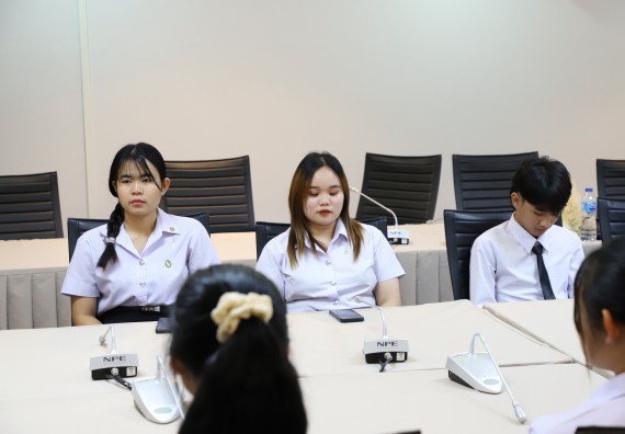 ภาพกิจกรรม หลักสูตรนวัตกรรมและธุรกิจอาหาร คณะวิทยาศาสตร์และเทคโนโลยีมอบทุนการศึกษาแรกเข้าแก่นักศึกษาของหลักสูตร