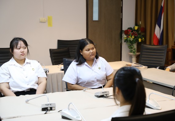 ภาพกิจกรรม หลักสูตรนวัตกรรมและธุรกิจอาหาร คณะวิทยาศาสตร์และเทคโนโลยีมอบทุนการศึกษาแรกเข้าแก่นักศึกษาของหลักสูตร