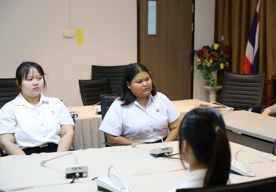 ภาพกิจกรรม หลักสูตรนวัตกรรมและธุรกิจอาหาร คณะวิทยาศาสตร์และเทคโนโลยีมอบทุนการศึกษาแรกเข้าแก่นักศึกษาของหลักสูตร