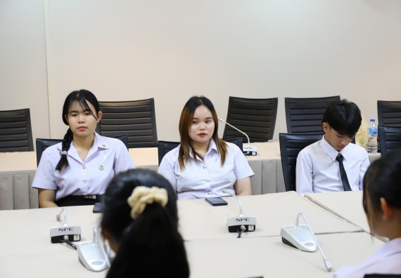 ภาพกิจกรรม หลักสูตรนวัตกรรมและธุรกิจอาหาร คณะวิทยาศาสตร์และเทคโนโลยีมอบทุนการศึกษาแรกเข้าแก่นักศึกษาของหลักสูตร