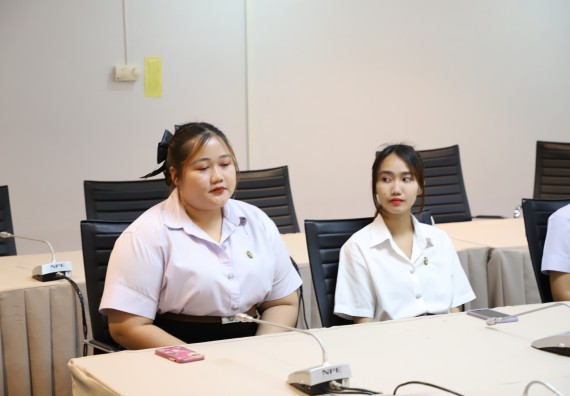 ภาพกิจกรรม หลักสูตรนวัตกรรมและธุรกิจอาหาร คณะวิทยาศาสตร์และเทคโนโลยีมอบทุนการศึกษาแรกเข้าแก่นักศึกษาของหลักสูตร