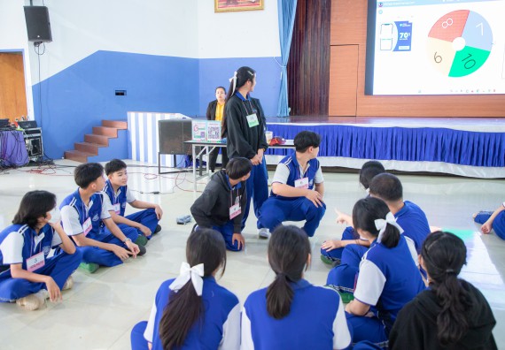 ภาพกิจกรรม  คณะวิทยาศาสตร์และเทคโนโลยี มหาวิทยาลัยราชภัฏกำแพงเพชร จัดกิจกรรมค่ายวิชาการเพื่อพัฒนากำลังคนด้านวิทยาศาสตร์และเทคโนโลยี ปีการศึกษา 2567  โรงเรียนผดุงปัญญา