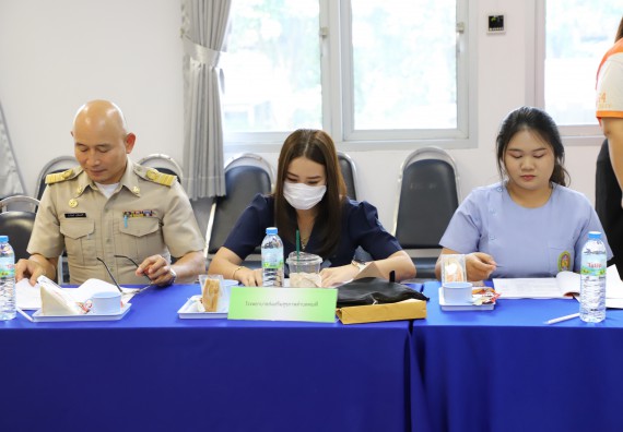 ภาพกิจกรรม  โปรแกรมวิชาสาธารณสุขศาสตร์ คณะวิทยาศาสตร์และเทคโนโลยี มหาวิทยาลัยราชภัฎกําแพงเพชร จัดกิจกรรมการพัฒนาศักยภาพเครือข่าย สถานประกอบการร่วมผลิต หัวข้อ การประชุมชี้แจงการปฏิบัติงานด้านสาธารณสุข ครั้งที่ 1