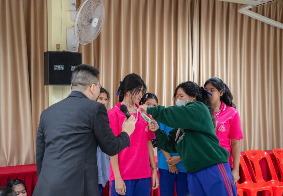 ภาพกิจกรรม   คณะวิทยาศาสตร์และเทคโนโลยี มหาวิทยาลัยราชภัฏกำแพงเพชร จัดกิจกรรมค่ายวิชาการเพื่อพัฒนากำลังคนด้านวิทยาศาสตร์และเทคโนโลยี ปีการศึกษา 2567 โรงเรียนนครไตรตรึงษ์