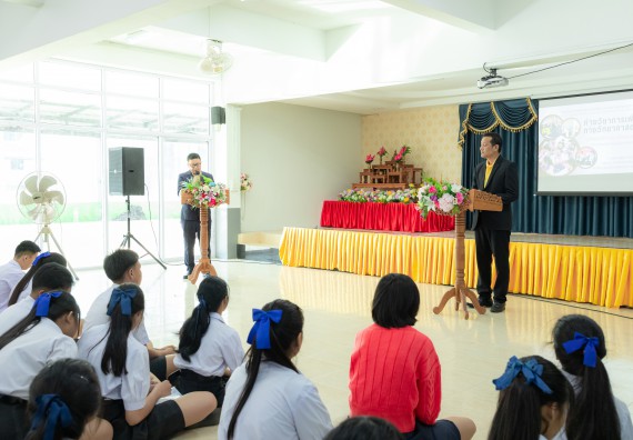 ภาพกิจกรรม  คณะวิทยาศาสตร์และเทคโนโลยี มหาวิทยาลัยราชภัฏกำแพงเพชร จัดกิจกรรมค่ายวิชาการเพื่อพัฒนากำลังคนด้านวิทยาศาสตร์และเทคโนโลยี ปีการศึกษา 2567  โรงเรียนหนองกองพิทยาคม