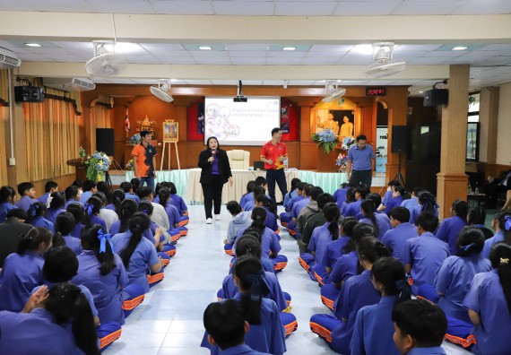 ภาพกิจกรรม  คณะวิทยาศาสตร์และเทคโนโลยี มหาวิทยาลัยราชภัฏกำแพงเพชร จัดกิจกรรมค่ายวิชาการเพื่อพัฒนากำลังคนด้านวิทยาศาสตร์และเทคโนโลยี ปีการศึกษา 2567 โรงเรียนไทรงามพิทยาคม