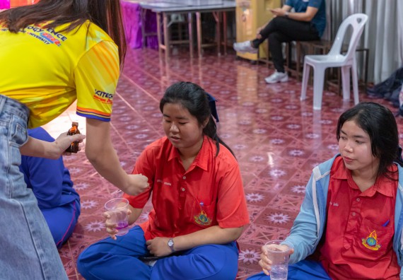 ภาพกิจกรรม  คณะวิทยาศาสตร์และเทคโนโลยี มหาวิทยาลัยราชภัฏกำแพงเพชร จัดกิจกรรมค่ายวิชาการเพื่อพัฒนากำลังคนด้านวิทยาศาสตร์และเทคโนโลยี ปีการศึกษา 2567 โรงเรียนเฉลิมพระเกียรติสมเด็จพระศรีนครินทร์ ฯ