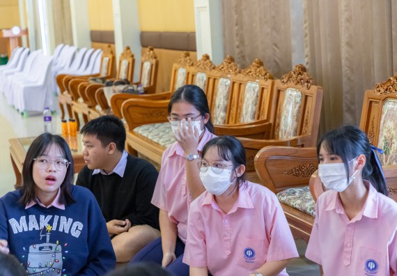 ภาพกิจกรรม  คณะวิทยาศาสตร์และเทคโนโลยี มหาวิทยาลัยราชภัฏกำแพงเพชร จัดกิจกรรมค่ายวิชาการเพื่อพัฒนากำลังคนด้านวิทยาศาสตร์และเทคโนโลยี ปีการศึกษา 2567 โรงเรียนวัชรวิทยา