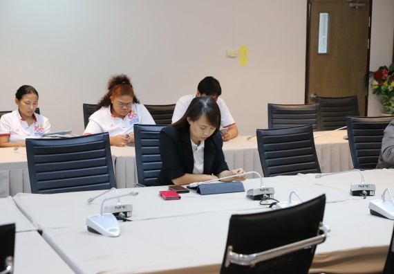 ภาพกิจกรรม  คณะวิทยาศาสตร์และเทคโนโลยี มหาวิทยาลัยราชภัฏกำแพงเพชร จัดประชุมเพื่อชี้แจงและเสนอรายชื่อคณะกรรมการดำเนินงานเพื่อให้ได้มาซึ่งรายชื่อผู้สมควรดำรงตำแหน่งคณบดีคณะวิทยาศาสตร์และเทคโนโลยี