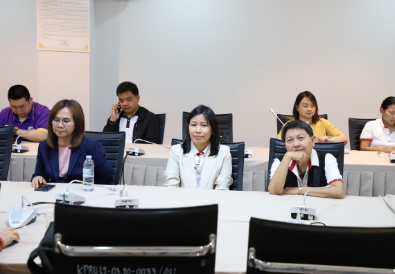 ภาพกิจกรรม  คณะวิทยาศาสตร์และเทคโนโลยี มหาวิทยาลัยราชภัฏกำแพงเพชร จัดประชุมเพื่อชี้แจงและเสนอรายชื่อคณะกรรมการดำเนินงานเพื่อให้ได้มาซึ่งรายชื่อผู้สมควรดำรงตำแหน่งคณบดีคณะวิทยาศาสตร์และเทคโนโลยี