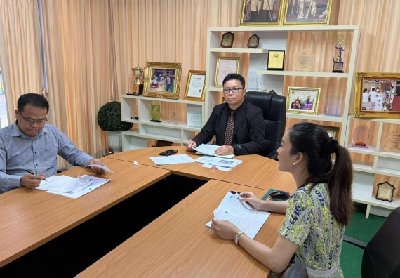 ภาพกิจกรรม  คณะวิทยาศาสตร์และเทคโนโลยี มหาวิทยาลัยราชภัฏกำแพงเพชร ปฏิบัติภารกิจลงพื้นที่เพื่อติดตามผลการอบรมหลักสูตรการพัฒนาผู้บริหารสถานศึกษา