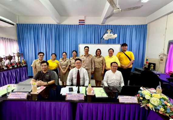 ภาพกิจกรรม  คณะวิทยาศาสตร์และเทคโนโลยี มหาวิทยาลัยราชภัฏกำแพงเพชร ปฏิบัติภารกิจลงพื้นที่เพื่อติดตามผลการอบรมหลักสูตรการพัฒนาผู้บริหารสถานศึกษา