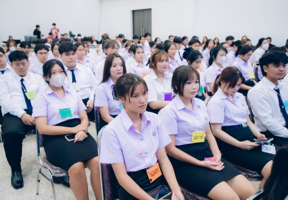 ภาพกิจกรรม  คณะวิทยาศาสตร์และเทคโนโลยี มหาวิทยาลัยราชภัฏกำแพงเพชร จัดกิจกรรมปฐมนิเทศนักศึกษาใหม่ ปีการศึกษา 2568