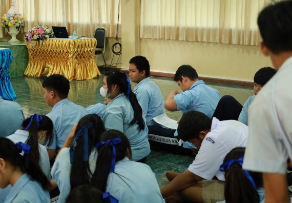 ภาพกิจกรรม  คณะวิทยาศาสตร์และเทคโนโลยี มหาวิทยาลัยราชภัฏกําแพงเพชร จัดโครงการประชาสัมพันธ์รายวิชาและหลักสูตรไปยังผู้เรียนกลุ่มใหม่ (Non-age Group) โรงเรียนพิไกรวิทยา