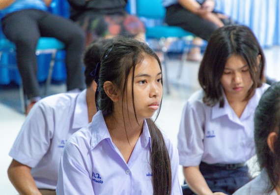 ภาพกิจกรรม  คณะวิทยาศาสตร์และเทคโนโลยี มหาวิทยาลัยราชภัฏกําแพงเพชร จัดโครงการประชาสัมพันธ์รายวิชาและหลักสูตรไปยังผู้เรียนกลุ่มใหม่ (Non-age Group)  โรงเรียนโกสัมพีวิทยา