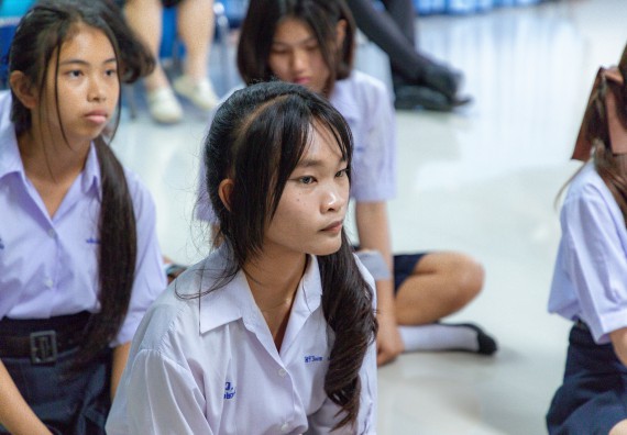 ภาพกิจกรรม  คณะวิทยาศาสตร์และเทคโนโลยี มหาวิทยาลัยราชภัฏกําแพงเพชร จัดโครงการประชาสัมพันธ์รายวิชาและหลักสูตรไปยังผู้เรียนกลุ่มใหม่ (Non-age Group)  โรงเรียนโกสัมพีวิทยา