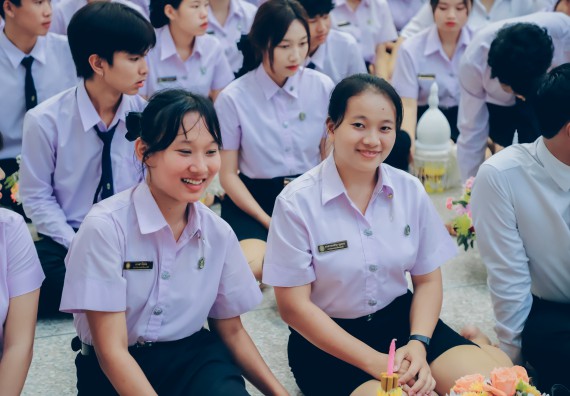 ภาพกิจกรรม  คณะวิทยาศาสตร์และเทคโนโลยี จัดกิจกรรมไหว้ครูคณะวิทยาศาสตร์และเทคโนโลยี ประจำปีการศึกษา 2568