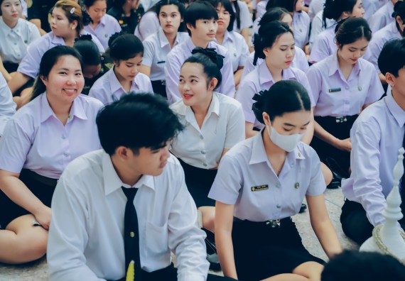 ภาพกิจกรรม  คณะวิทยาศาสตร์และเทคโนโลยี จัดกิจกรรมไหว้ครูคณะวิทยาศาสตร์และเทคโนโลยี ประจำปีการศึกษา 2568
