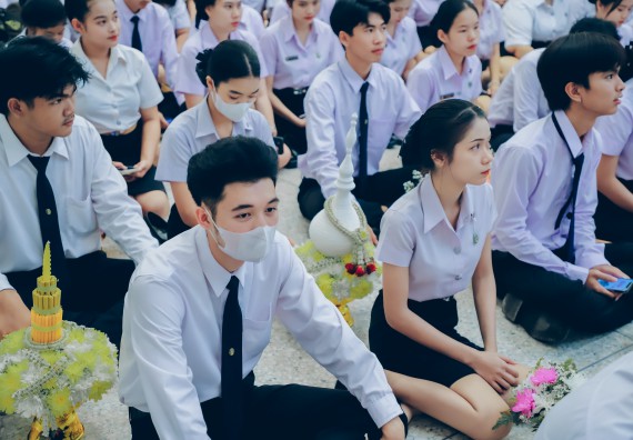 ภาพกิจกรรม  คณะวิทยาศาสตร์และเทคโนโลยี จัดกิจกรรมไหว้ครูคณะวิทยาศาสตร์และเทคโนโลยี ประจำปีการศึกษา 2568