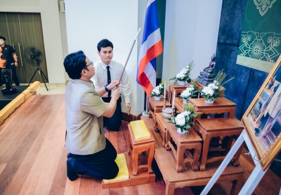 ภาพกิจกรรม  คณะวิทยาศาสตร์และเทคโนโลยี จัดกิจกรรมไหว้ครูคณะวิทยาศาสตร์และเทคโนโลยี ประจำปีการศึกษา 2568