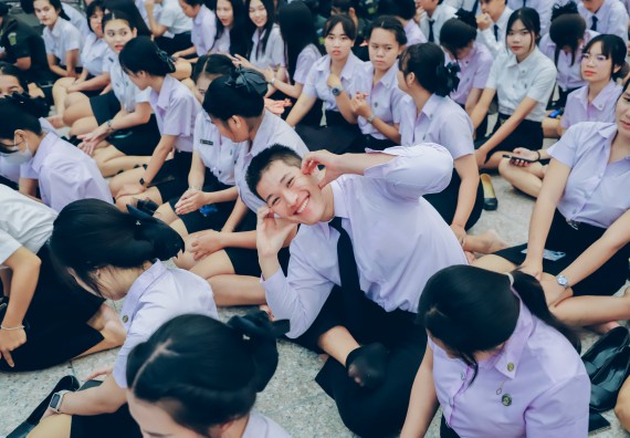 ภาพกิจกรรม  คณะวิทยาศาสตร์และเทคโนโลยี จัดกิจกรรมไหว้ครูคณะวิทยาศาสตร์และเทคโนโลยี ประจำปีการศึกษา 2568