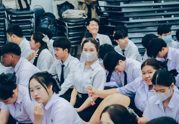 ภาพกิจกรรม  คณะวิทยาศาสตร์และเทคโนโลยี จัดกิจกรรมไหว้ครูคณะวิทยาศาสตร์และเทคโนโลยี ประจำปีการศึกษา 2568