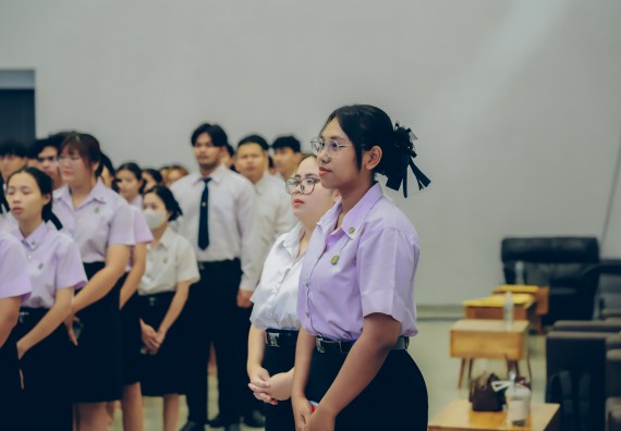 ภาพกิจกรรม  คณะวิทยาศาสตร์และเทคโนโลยี จัดกิจกรรมไหว้ครูคณะวิทยาศาสตร์และเทคโนโลยี ประจำปีการศึกษา 2568