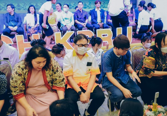 ภาพกิจกรรม  คณะวิทยาศาสตร์และเทคโนโลยี จัดกิจกรรมไหว้ครูคณะวิทยาศาสตร์และเทคโนโลยี ประจำปีการศึกษา 2568