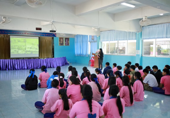 ภาพกิจกรรม  คณะวิทยาศาสตร์และเทคโนโลยี มหาวิทยาลัยราชภัฏกําแพงเพชร จัดโครงการประชาสัมพันธ์รายวิชาและหลักสูตรไปยังผู้เรียนกลุ่มใหม่ (Non-age Group)  โรงเรียนวังตะเคียนประชานุสรณ์