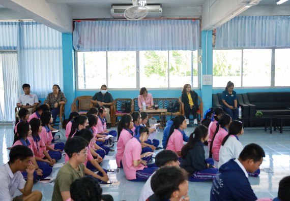 ภาพกิจกรรม  คณะวิทยาศาสตร์และเทคโนโลยี มหาวิทยาลัยราชภัฏกําแพงเพชร จัดโครงการประชาสัมพันธ์รายวิชาและหลักสูตรไปยังผู้เรียนกลุ่มใหม่ (Non-age Group)  โรงเรียนวังตะเคียนประชานุสรณ์