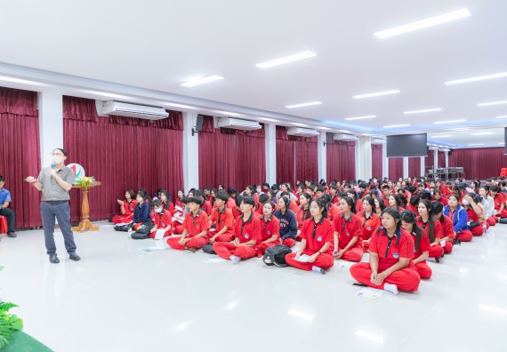 ภาพกิจกรรม คณะวิทยาศาสตร์และเทคโนโลยี มหาวิทยาลัยราชภัฏกําแพงเพชร จัดโครงการประชาสัมพันธ์รายวิชาและหลักสูตรไปยังผู้เรียนกลุ่มใหม่ (Non-age Group) โรงเรียนพรานกระต่ายพิทยาคม