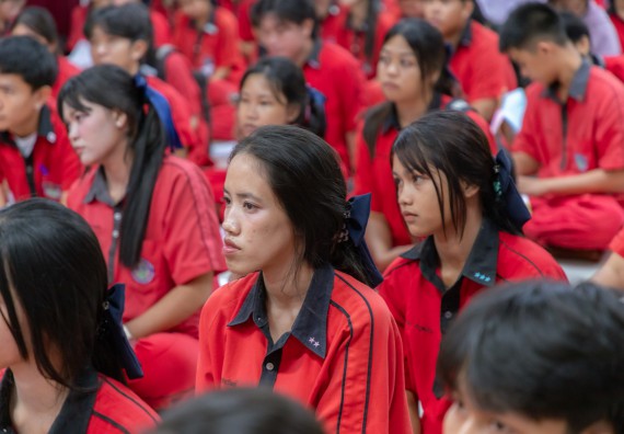 ภาพกิจกรรม คณะวิทยาศาสตร์และเทคโนโลยี มหาวิทยาลัยราชภัฏกําแพงเพชร จัดโครงการประชาสัมพันธ์รายวิชาและหลักสูตรไปยังผู้เรียนกลุ่มใหม่ (Non-age Group) โรงเรียนพรานกระต่ายพิทยาคม