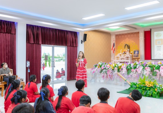 ภาพกิจกรรม คณะวิทยาศาสตร์และเทคโนโลยี มหาวิทยาลัยราชภัฏกําแพงเพชร จัดโครงการประชาสัมพันธ์รายวิชาและหลักสูตรไปยังผู้เรียนกลุ่มใหม่ (Non-age Group) โรงเรียนพรานกระต่ายพิทยาคม