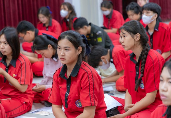 ภาพกิจกรรม คณะวิทยาศาสตร์และเทคโนโลยี มหาวิทยาลัยราชภัฏกําแพงเพชร จัดโครงการประชาสัมพันธ์รายวิชาและหลักสูตรไปยังผู้เรียนกลุ่มใหม่ (Non-age Group) โรงเรียนพรานกระต่ายพิทยาคม