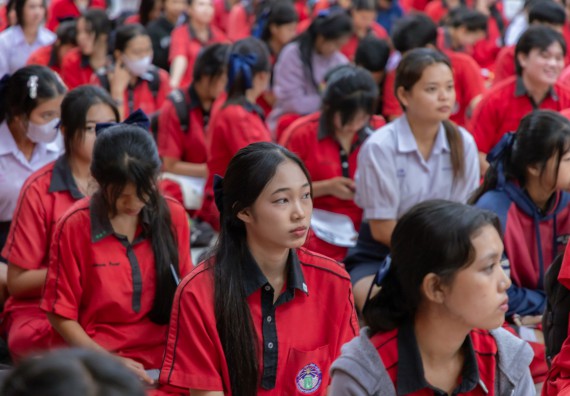 ภาพกิจกรรม คณะวิทยาศาสตร์และเทคโนโลยี มหาวิทยาลัยราชภัฏกําแพงเพชร จัดโครงการประชาสัมพันธ์รายวิชาและหลักสูตรไปยังผู้เรียนกลุ่มใหม่ (Non-age Group) โรงเรียนพรานกระต่ายพิทยาคม