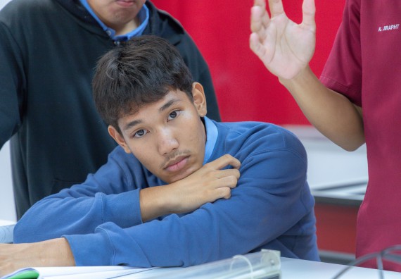 ภาพกิจกรรม  คณะวิทยาศาสตร์และเทคโนโลยี มหาวิทยาลัยราชภัฏกำแพงเพชร ร่วมกับโครงการห้องเรียนพิเศษ โรงเรียนตากพิทยาคม จัดกิจกรรมสร้างเสริมทักษะกระบวนการทางวิทยาศาสตร์สู่มาตรฐานสากล