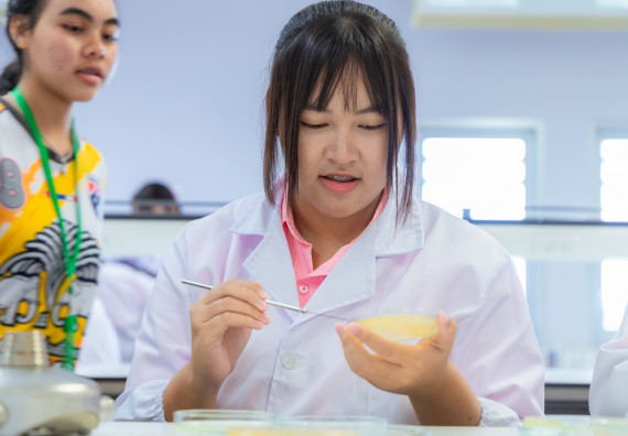 ภาพกิจกรรม  คณะวิทยาศาสตร์และเทคโนโลยี มหาวิทยาลัยราชภัฏกำแพงเพชร ร่วมกับโรงเรียนพิจิตรพิทยาคม จัดกิจกรรมเสริมปฏิบัติการเพิ่มเติมในมหาวิทยาลัย (ปฏิบัติการจุลชีววิทยา) ปีการศึกษา 2568