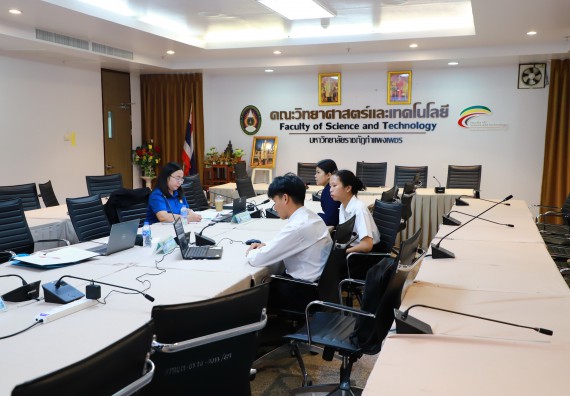 ภาพกิจกรรม  หลักสูตรวิทยาศาสตรบัณฑิต สาขาวิชาวิทยาศาสตร์และเทคโนโลยีสิ่งแวดล้อม คณะวิทยาศาสตร์และเทคโนโลยี มหาวิทยาลัยราชภัฏกำแพงเพชร จัดกิจกรรมตรวจประเมินคุณภาพการศึกษาภายในตามเกณฑ์ AUN-QA