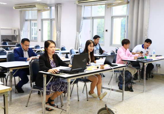 ภาพกิจกรรม  หลักสูตรวิทยาศาสตรบัณฑิต สาขาวิชานวัตกรรมและธุรกิจอาหาร คณะวิทยาศาสตร์และเทคโนโลยี มหาวิทยาลัยราชภัฏกำแพงเพชร จัดกิจกรรมตรวจประเมินคุณภาพการศึกษาภายในตามเกณฑ์ AUN-QA