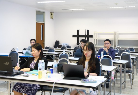 ภาพกิจกรรม  หลักสูตรวิทยาศาสตรบัณฑิต สาขาวิชานวัตกรรมและธุรกิจอาหาร คณะวิทยาศาสตร์และเทคโนโลยี มหาวิทยาลัยราชภัฏกำแพงเพชร จัดกิจกรรมตรวจประเมินคุณภาพการศึกษาภายในตามเกณฑ์ AUN-QA