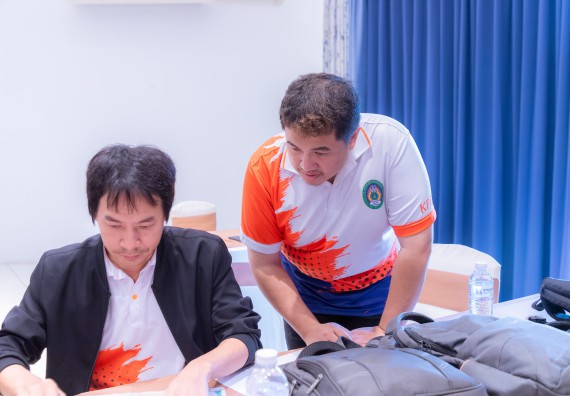 ภาพกิจกรรม  คณะวิทยาศาสตร์และเทคโนโลยี มหาวิทยาลัยราชภัฏกําแพงเพชร เข้าร่วมกิจกรรมการสัมมนาเชิงปฏิบัติการสร้างสรรค์สัมพันธ์ประสิทธิภาพของทีมงาน ในโครงการสัมมนาเชิงปฏิบัติการพัฒนาบุคลากร