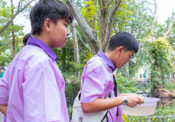 ภาพกิจกรรม คณะวิทยาศาสตร์และเทคโนโลยี มหาวิทยาลัยราชภัฏกำแพงเพชร ร่วมกับโรงเรียนคลองขลุงราษฎร์รังสรรค์ กำหนดจัดกิจกรรมค่ายบูรณาการวิทยาศาสตร์ คณิตศาสตร์และเทคโนโลยีเพื่อส่งเสริมนักเรียนในโครงการห้องเรียนพิเศษ (E-SMART) 