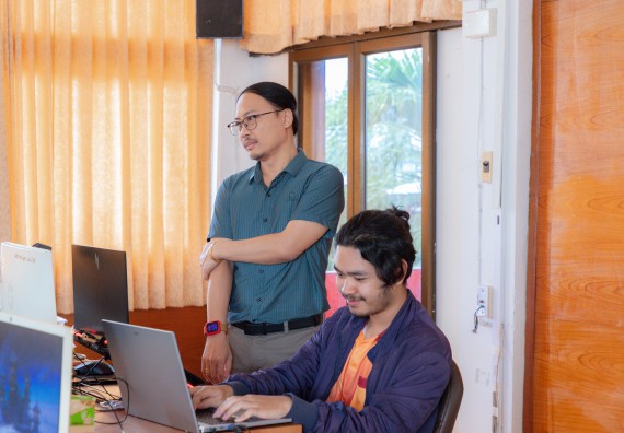 ภาพกิจกรรม  คณะวิทยาศาสตร์และเทคโนโลยี มหาวิทยาลัยราชภัฏกําแพงเพชร จัดกิจกรรมอบรมเชิงปฏิบัติการ เรื่อง การพัฒนาทักษะสะเต็ม ผ่าน Roblox ตามโครงการการพัฒนานวัตกรรมด้านสะเต็ม