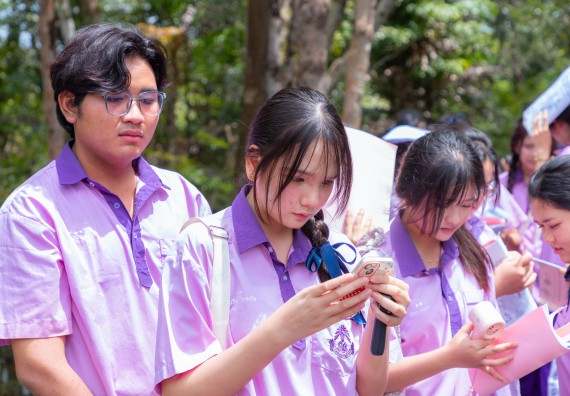 ภาพกิจกรรม คณะวิทยาศาสตร์และเทคโนโลยี มหาวิทยาลัยราชภัฏกำแพงเพชร ร่วมกับโรงเรียนคลองขลุงราษฎร์รังสรรค์ กำหนดจัดกิจกรรมค่ายบูรณาการวิทยาศาสตร์ คณิตศาสตร์และเทคโนโลยีเพื่อส่งเสริมนักเรียนในโครงการห้องเรียนพิเศษ (E-SMART) 