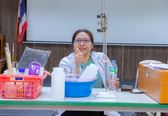 ภาพกิจกรรม คณะวิทยาศาสตร์และเทคโนโลยี มหาวิทยาลัยราชภัฏกำแพงเพชร ร่วมกับโรงเรียนคลองขลุงราษฎร์รังสรรค์ กำหนดจัดกิจกรรมค่ายบูรณาการวิทยาศาสตร์ คณิตศาสตร์และเทคโนโลยีเพื่อส่งเสริมนักเรียนในโครงการห้องเรียนพิเศษ (E-SMART) 