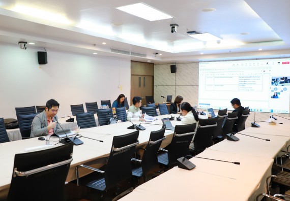 ภาพกิจกรรม  สาขาวิชาคณิตศาสตร์ คณะวิทยาศาสตร์และเทคโนโลยี มหาวิทยาลัยราชภัฏกำแพงเพชร จัดกิจกรรมตรวจประเมินคุณภาพการศึกษาภายใน ระดับหลักสูตร ตามเกณฑ์ AUN-QA สาขาวิชาคณิตศาสตร์