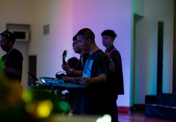 ภาพกิจกรรม   คณะวิทยาศาสตร์และเทคโนโลยี จัดกิจกรรมเสริมสร้างคุณธรรม จริยธรรม และมีจิตอาสาอย่างสร้างสรรค์ คณะวิทยาศาสตร์และเทคโนโลยี