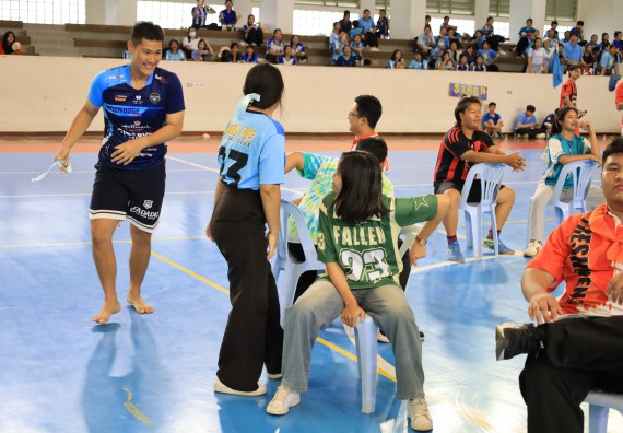 ภาพกิจกรรม  คณะวิทยาศาสตร์และเทคโนโลยี จัดกิจกรรมส่งเสริมสุขภาพสร้างสรรค์ศิลป์นักศึกษา