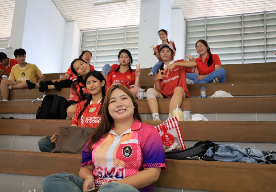 ภาพกิจกรรม  คณะวิทยาศาสตร์และเทคโนโลยี จัดกิจกรรมส่งเสริมสุขภาพสร้างสรรค์ศิลป์นักศึกษา