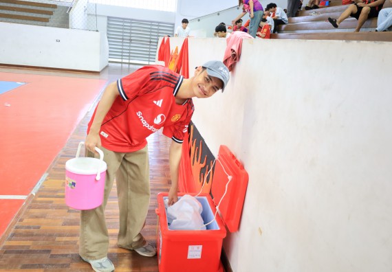 ภาพกิจกรรม  คณะวิทยาศาสตร์และเทคโนโลยี จัดกิจกรรมส่งเสริมสุขภาพสร้างสรรค์ศิลป์นักศึกษา